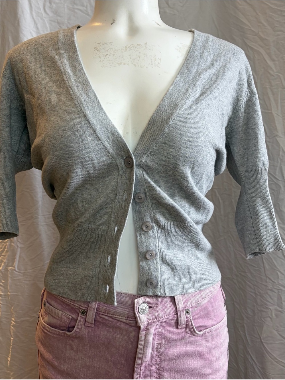 Costa Blanca Light Gray Women's Cardigan